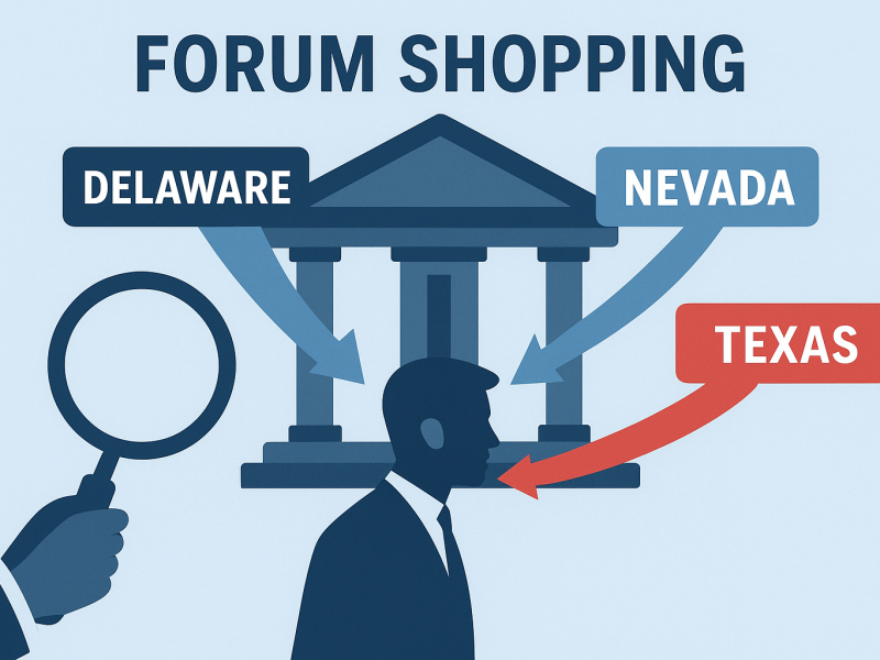 La corsa al forum shopping nel settore del diritto societario: gli ultimi sviluppi di rilievo nella recente giurisprudenza americana